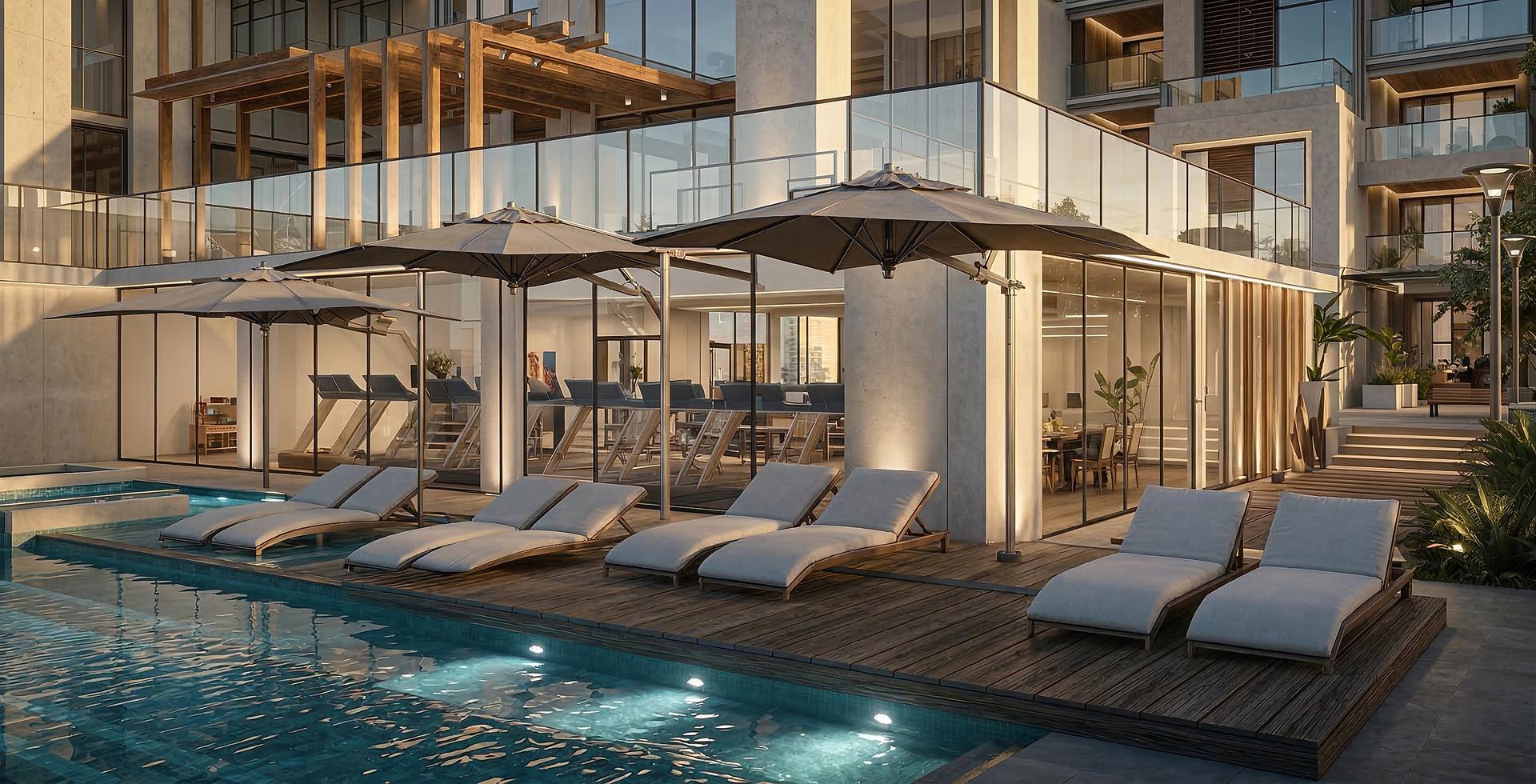 Serenity Residences — courtyard amenity pool