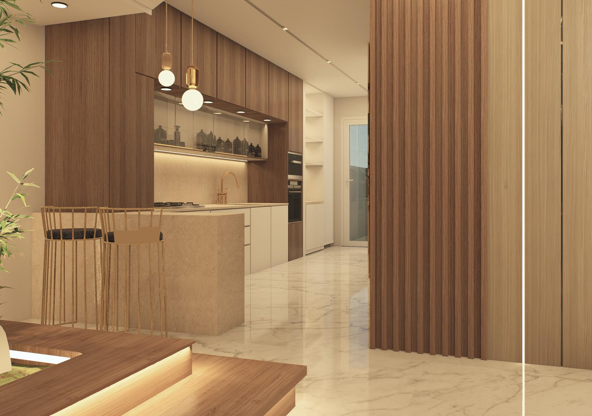 Amarah interior — kitchen detail
