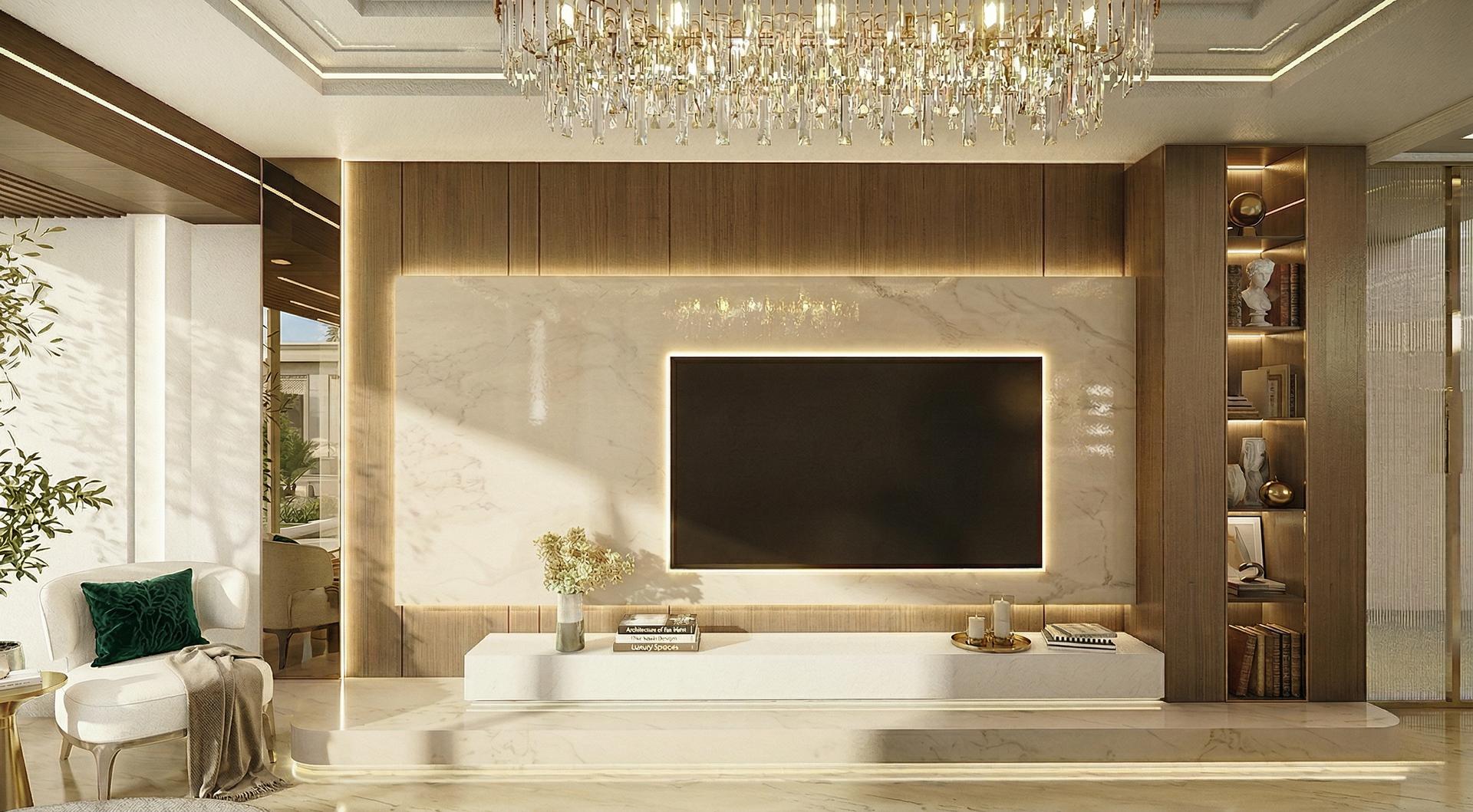 Serenity Residences penthouse — living room